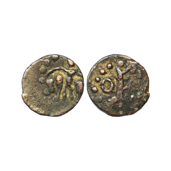 Ancient, Kota Kula dynasty of Punjab, (late 4th Century AD), Copper Unit, 4.65 gms,