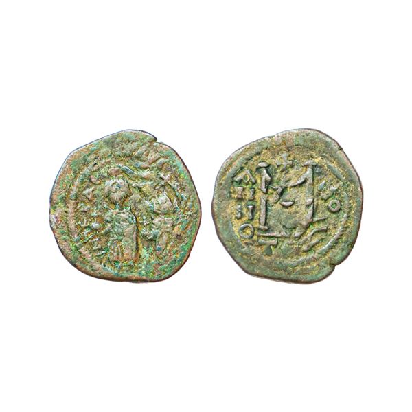 Byzantine, Constantine (610-641 AD), Copper Follis, 11.23 gm
