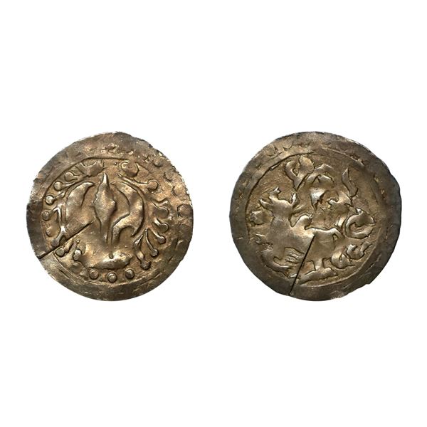 Hindu Medieval, Harikelas, Eastern Bengal, Later type (7th-9th Century AD), Silver Unit, 4.58 gms