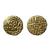 Image 1 : Hindu Medieval, Chandellas of Jajekabhukti, Trailokya Varman (c. 1203-1245 AD), Base Gold 1-1/8 Mash