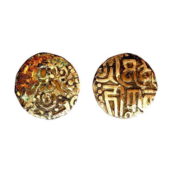 Hindu Medieval, Yadavas of Tribhuvanagiri (Bayana), Mahi Pala (1100 AD),  Copper 4-1/2 Masha, 3.66 g