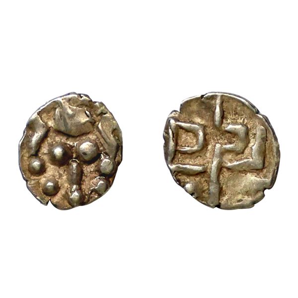 Kalachuris of Ratnapura, Ratna Deva (1120-1135 AD), Silver Masha, 0.25 gms