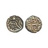 Image 1 : Chowhanas of Shakambri (Ajmer) Ajaya Deva alias Jaichand (1110-1120 AD), 4 ½ Masha, Silver Unit, 4.3