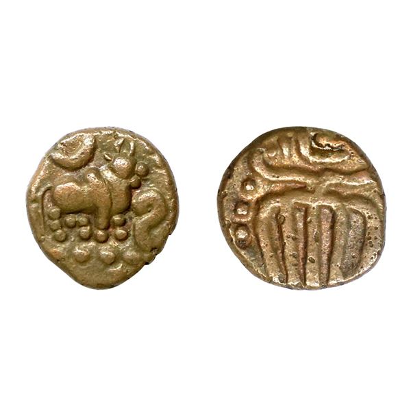 Hindu Medieval, Vijayanagara Empire, Sangama Dynasty, Harihararaya I, Copper Kasu, 3.34 gms
