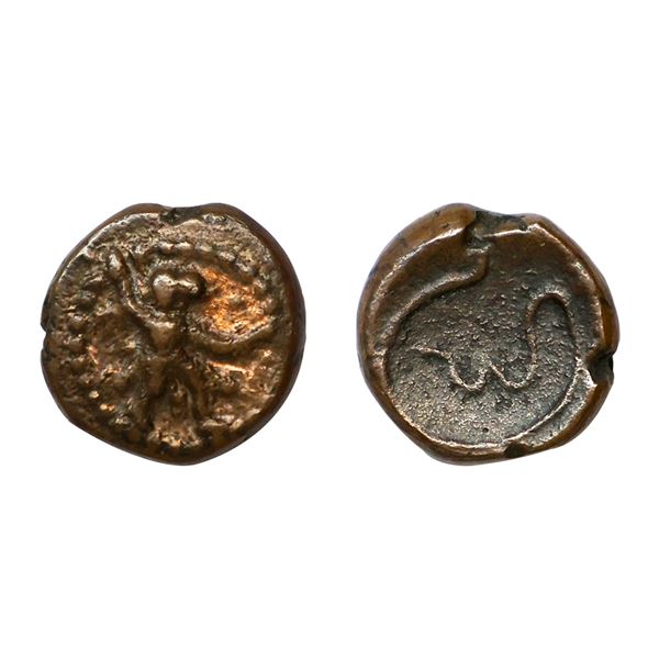 Post Vijayanagar, Local Polygars, (17-18c AD), Copper Kasu, 2.80 gms