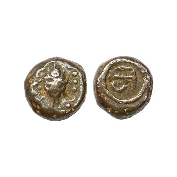 Medieval, Nawabs of Arcot, Central Tamil Nadu (1734-1801 AD), Copper Unit, 6.68 gms
