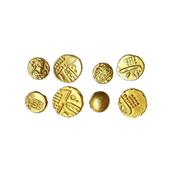 Medieval, Group of Gold Fanams