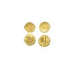 Image 1 : Vira Raya type, Anonymous issue (c. 16th-18th Century AD), Gold Fanam, Set of 2, 0.39 gms each