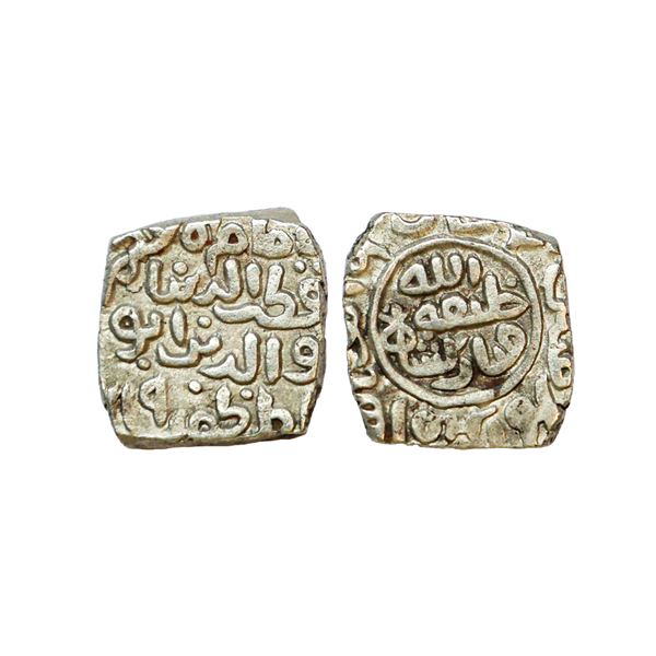 Delhi Sultan, Qutb al-Din Mubarak Shah (AH 716-720, 1316-1320 AD), Billon 12 Gani, 5.14 gms