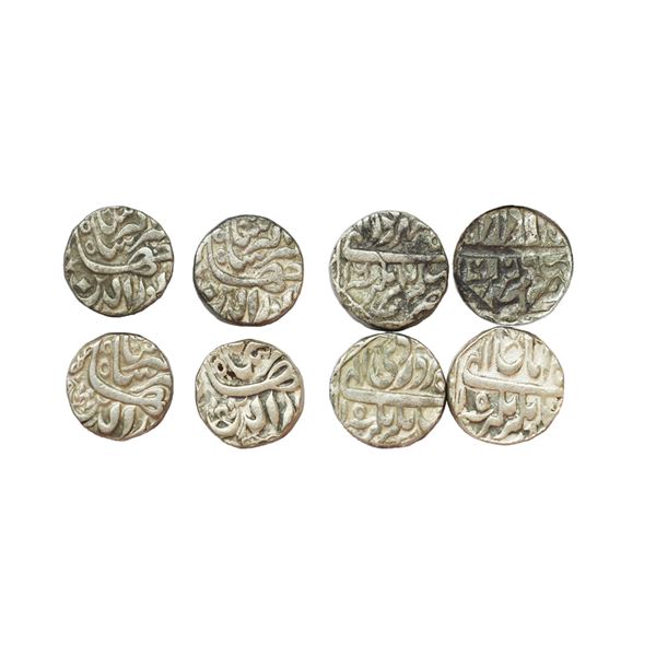 Mughal, Jahangir (AH 1014-1037, 1605-1627 AD), Silver Rupee, 11.18 gms, 11.21 gms, 11.20 gms,