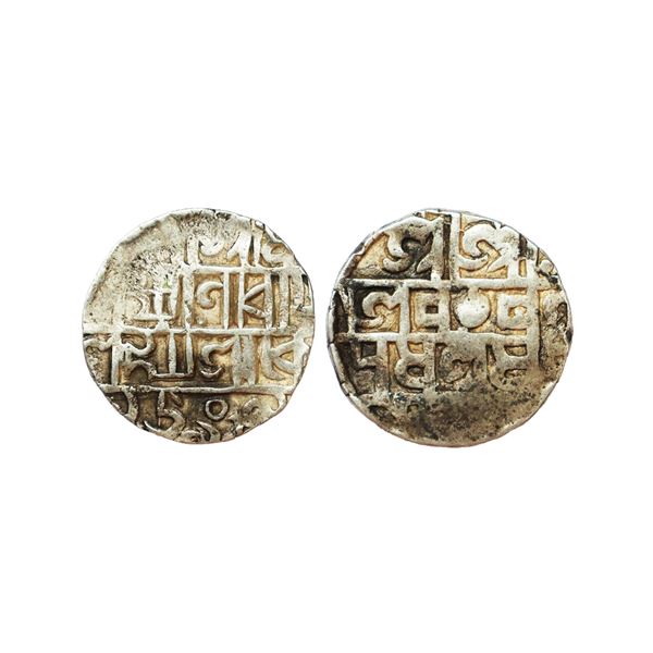 Independent Kingdoms, Cooch Behar, Lakshmi Narayan (SE 1509-1549, 1587-1627 AD), Silver ½ Rupee, 4.9
