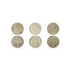 Image 1 : Indian Princely States, Hyderabad State, Set of 3 Rupee, Mir Usman Ali Khan, 11.22 gms & 11.03 gms, 