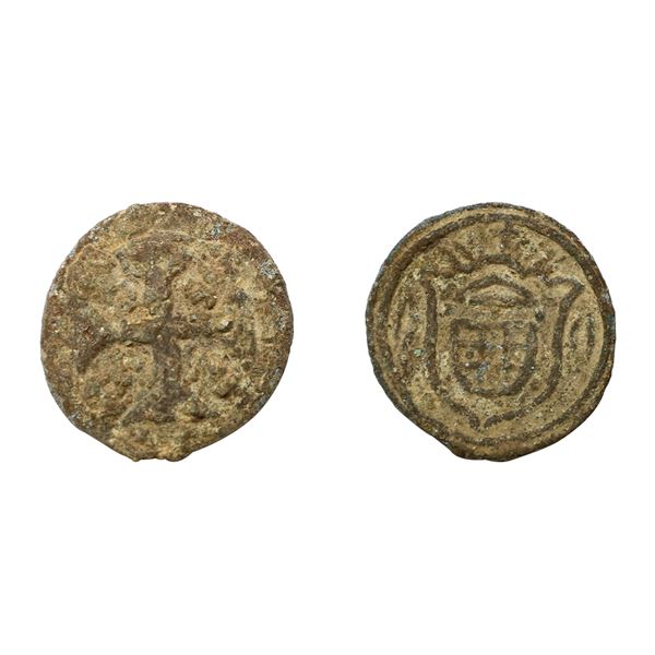 Indo Portuguese, Tin 20 Bazarucos, 16.23 gms