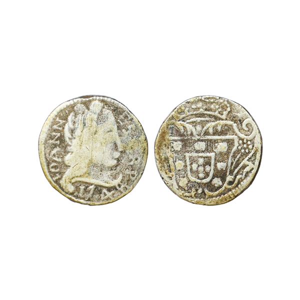 Indo Portuguese, Goa, D Jao V (1706-1750 AD), Silver Rupee, 10.70 gms