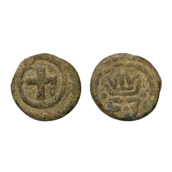 Indo Danish, Frederik III (1648-1670 AD), Lead Cash, 3.11 gms