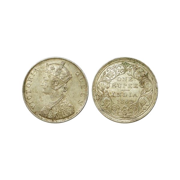 Victoria Queen, Silver Rupee, 1862