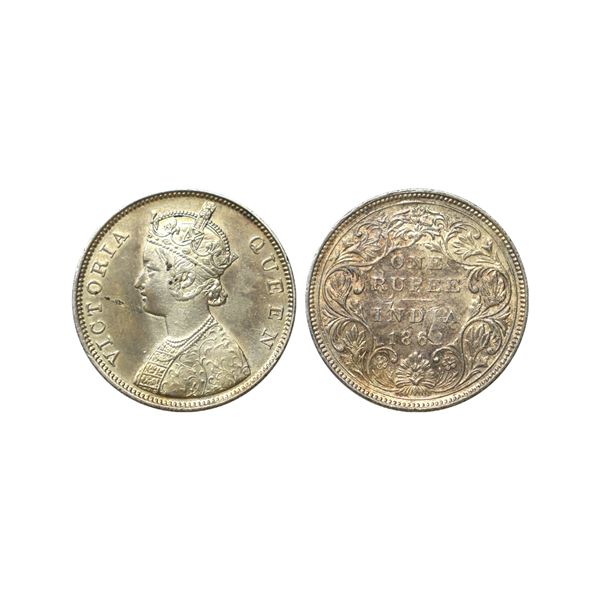 Victoria Queen, Silver Rupee, 1862