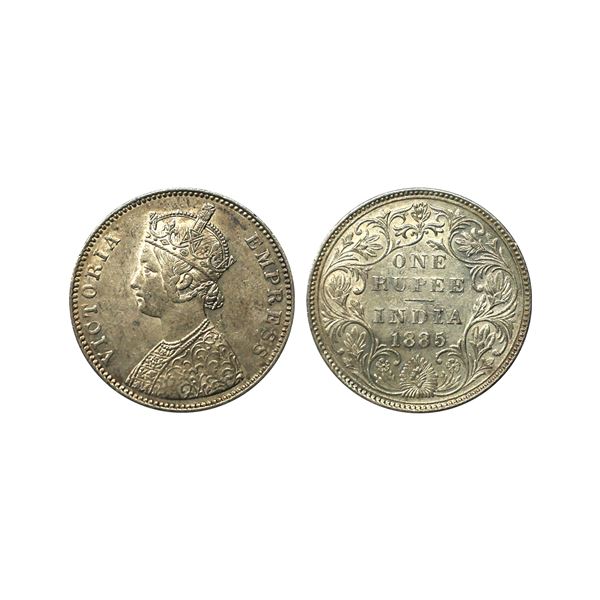 Victoria Empress, Silver Rupee, 1885