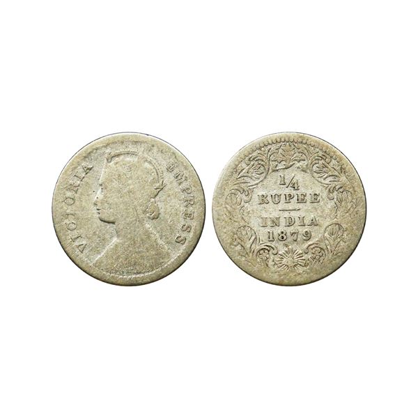 Victoria Empress, Silver 1/4 Rupee, 1879