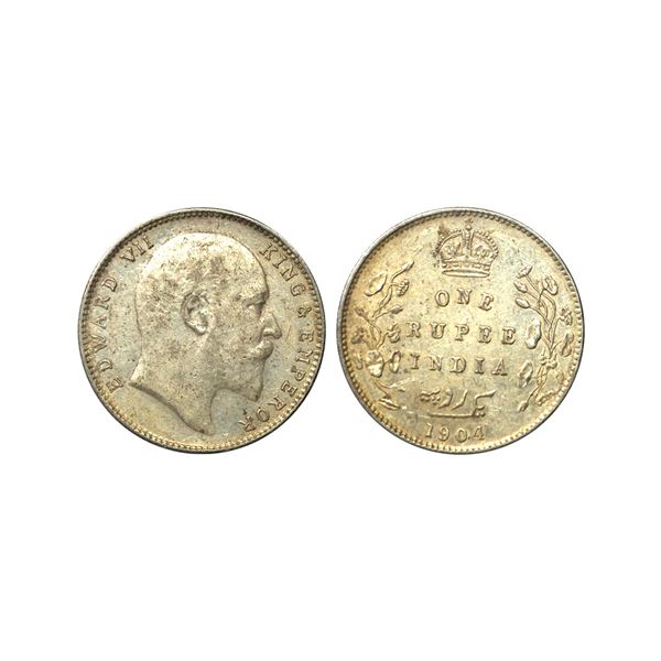 Edward VII, Silver Rupee, 1904, Bombay Mint, about uncirculated