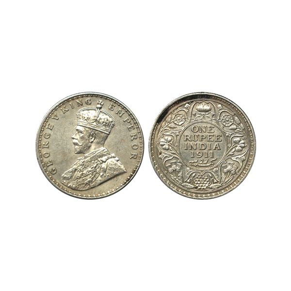 George V, Silver Rupee, 1911, Bombay mint, superb bold strike, rare.