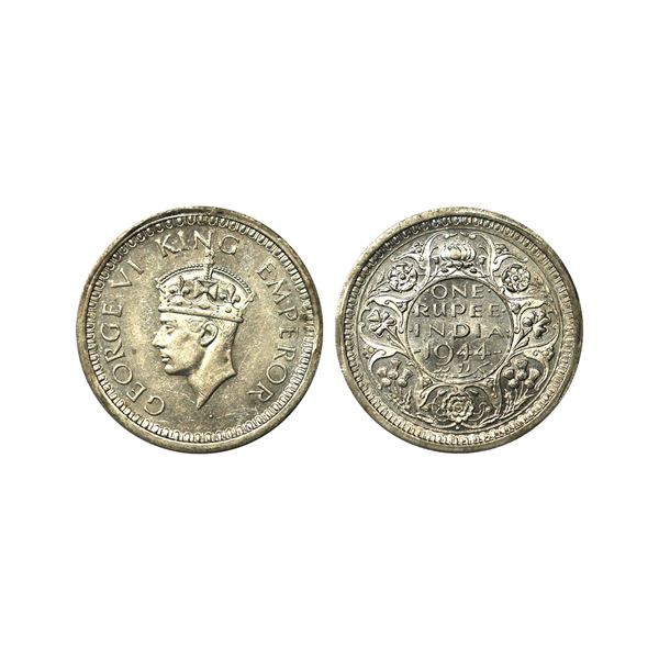 George VI,  Silver Rupee,1944,