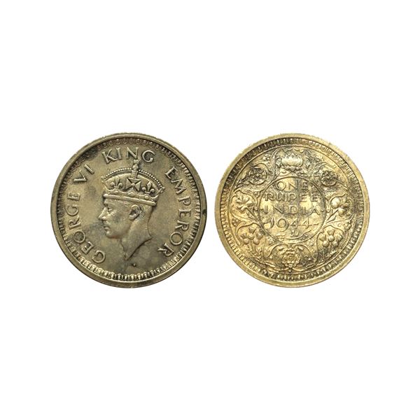 George VI, 52% Silver Rupee, 1944