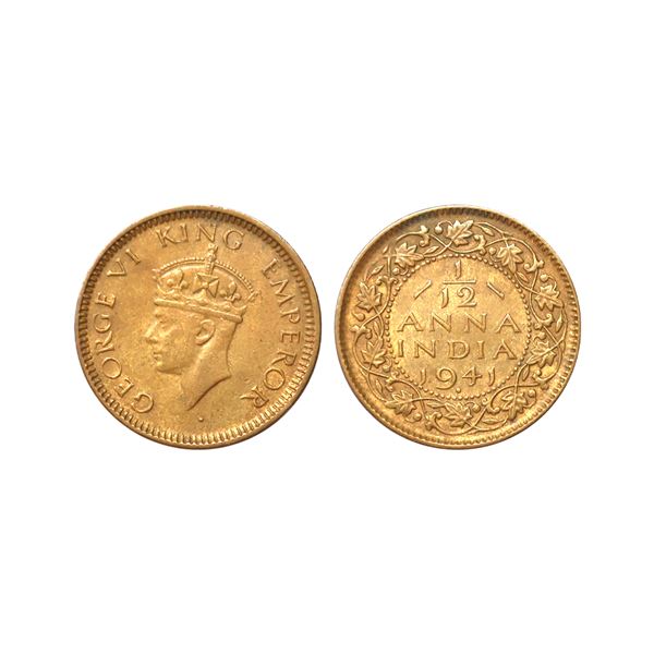 George VI, Bronze 1/12 Anna, 1941