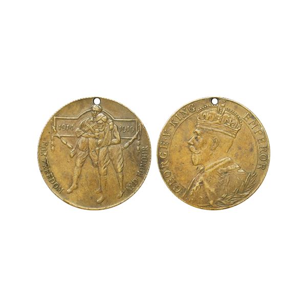 British India, George V, Victory Medal, World War I, 9.99 gms