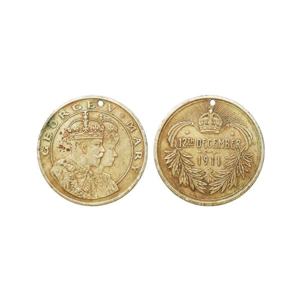 Medal, Copper Nickel Coronation Durbar Medal, 1911.