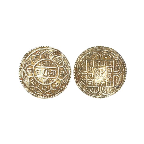 Nepal, Rana Bahadur (VS 1699-1720, 1777-1799 AD), Silver 1 Mohur, 5.57gms