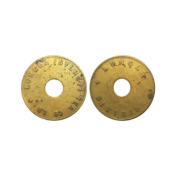 Tea token lungla brass weight 4.07g
