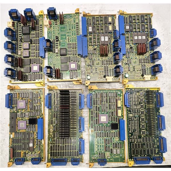 Lot of (8) Misc. Fanuc Circuit Boards
