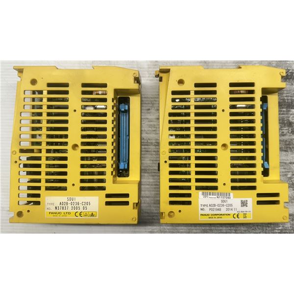 Lot of (2) Fanuc #A02B-0236-C205 SDU1 Modules