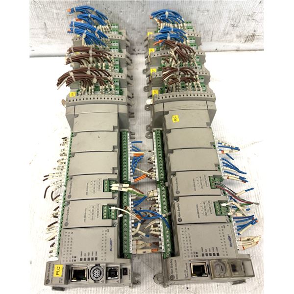 (2) Allen-Bradley #2080-LC50-48QBB, #2085-ECR, #2085-OB16 X 4