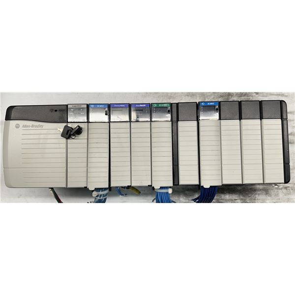 Allen Bradley #1756-A10/B 10 Slot Chassis w/Power Supply & Modules