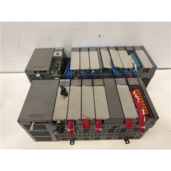 Lot of (2) Allen-Bradley Racks w/Modules as Pictured