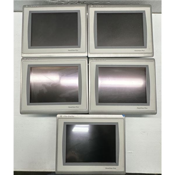 (5) Allen Bradley #2711P-T10C22D9P Panelview Plus 7 Touch Screens