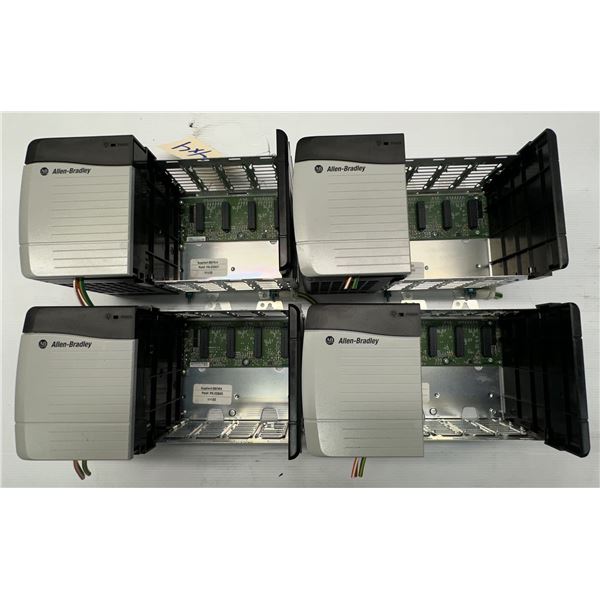 (4) Allen Bradley #1756-A4 / 4-Slot Chassis w/1756-PA72 Power Supplies