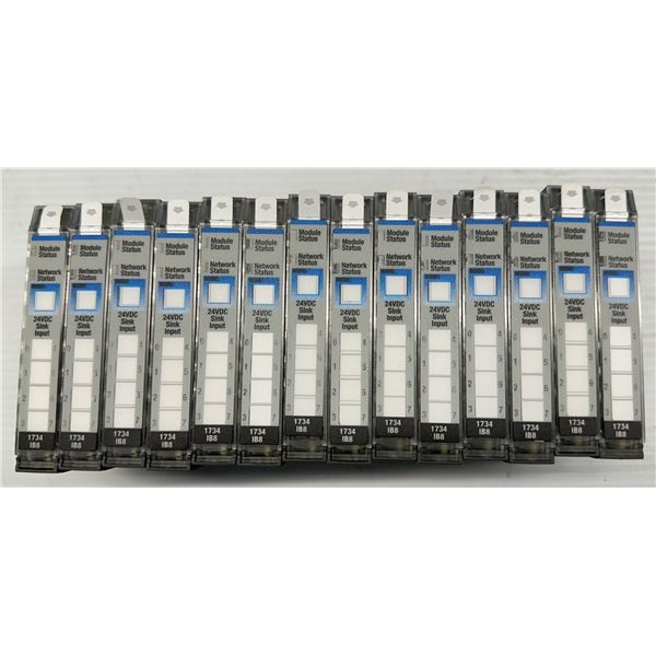 Lot of (14) Allen Bradley #1734-IB8 Sink Input Modules