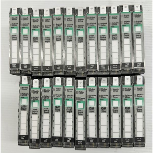 Lot of (23) Allen Bradley #1734-OB8 Source Output Modules