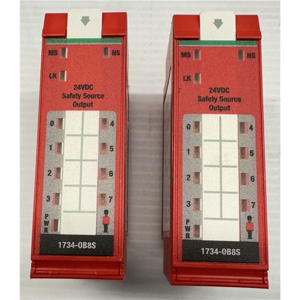 (2) Allen Bradley #1734-OB8S Safety Source Outputs