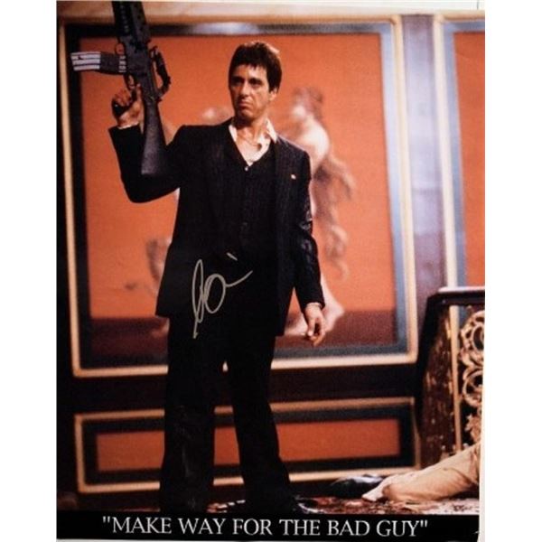 Scarface Al Pacino signed movie poster