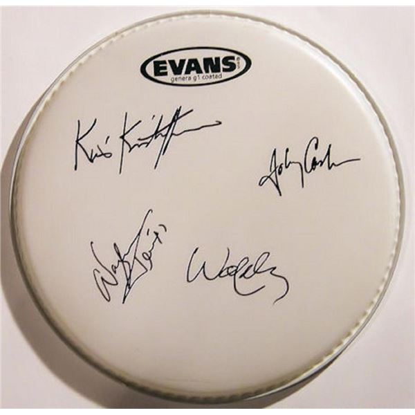 The Highwaymen signed drum head
