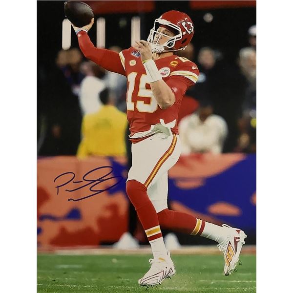 Kansas City Chiefs Patrick Mahomes signed photo