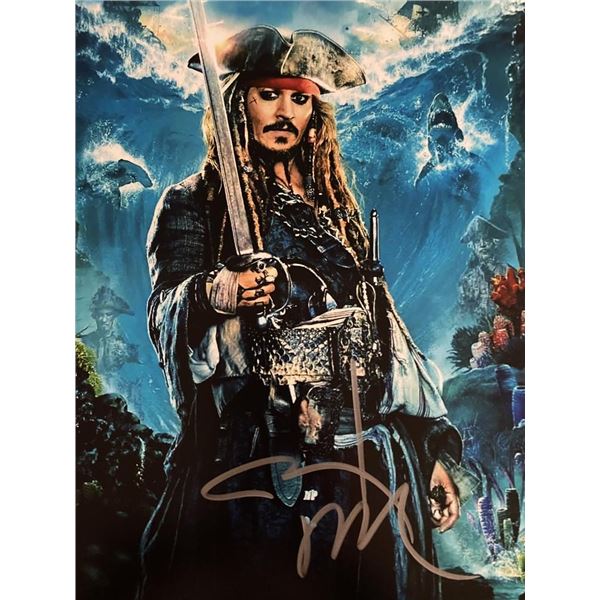 Pirates of the Caribbean Johnny Depp signed photo