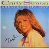 Image 1 : Carly Simon signed Greatest Hits Live album