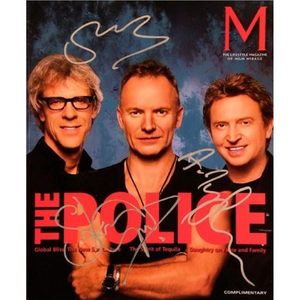 The Police signed magazine
