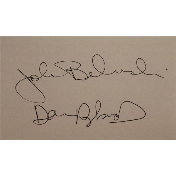 John Belushi and Dan Aykroyd signature slip