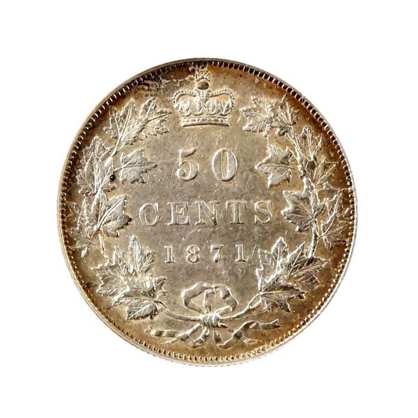 CANADA - 50 cents 1871 - NGC AU-55